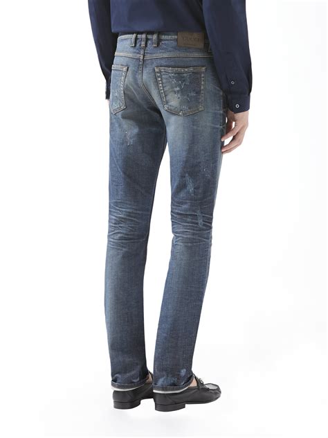 gucci men's skinny jeans|Gucci jeans men's for sale.